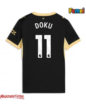 Manchester City Jeremy Doku #11 Tricou Fotbal Replică 2026-27 Femei Deplasare Manchester City Jeremy Doku #11 Tricou Fotbal Replică 2026-27 Femei Deplasare